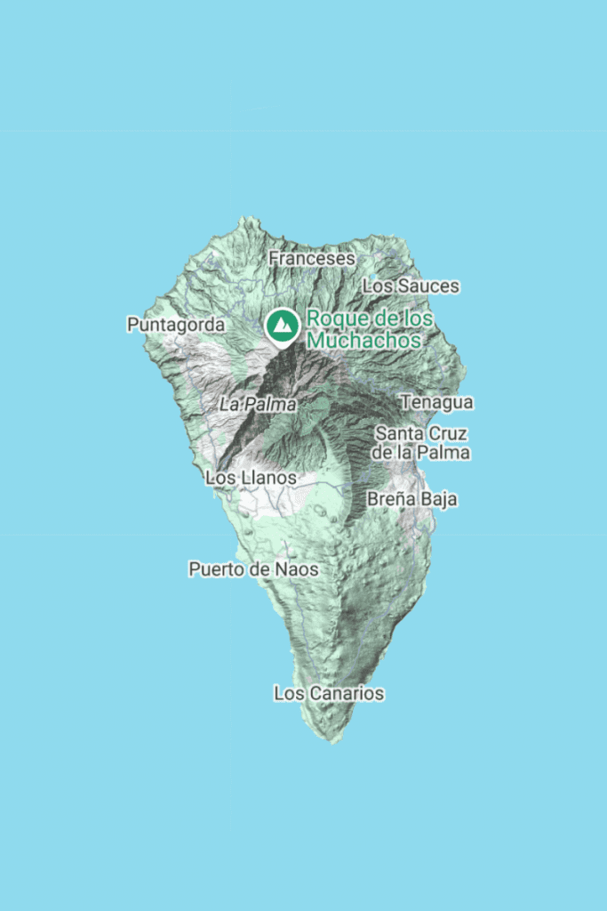 Mapa de La Palma